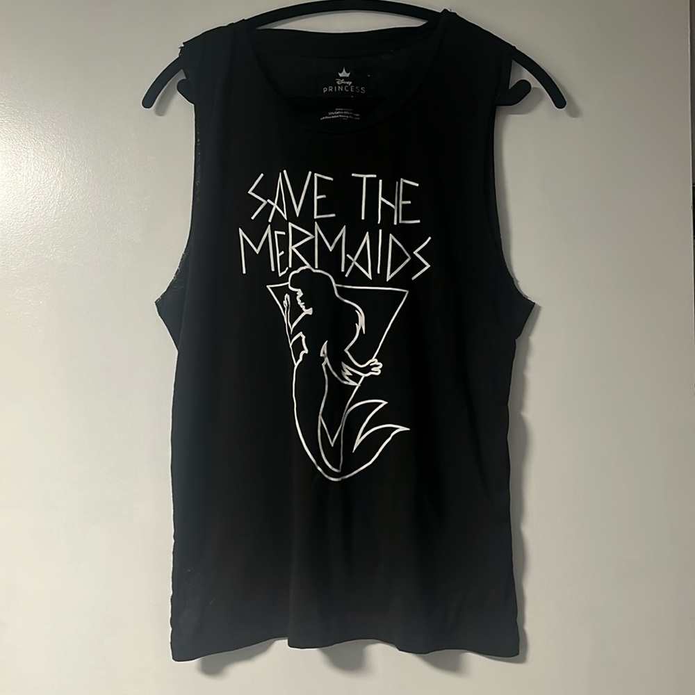 Disney Princess Ariel Muscle Tee Black
